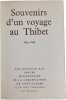 Souvenirs d'un voyage au Thibet 1844-1846 exemplaire num&eacute;rot&eacute;. Monsieur Huc