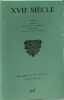 Revue XVII&deg; siecle n&deg; 204. Collectif