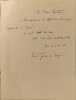 Faste po&egrave;mes - Ouvrage sur papier japon imp&eacute;rial d&eacute;dicac&eacute; &agrave; Mario Roustan - num&eacute;rot&eacute; 3/10. Henry Gautier du Bayle