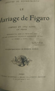Theatre / le barbier de seville-le mariage de figaro