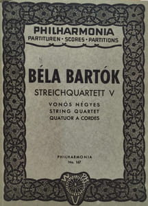 Streichquartett v /partition pour quator à cordes ouvrage bilingue anglais/allemand