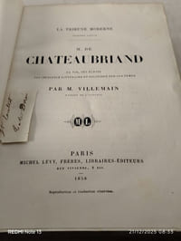 Chateaubriand sa vie ses écrits son influence littéraire et politique sur son temps