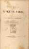 Si&egrave;ge de Paris - EO- campagne de 1870-1871 - op&eacute;rations du 13e corps et de la troisi&egrave;me arm&eacute;e. Le G&eacute;n&eacute;ral Vinoy