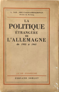 La Politique étrangère de l'Allemagne de 1933 à 1941