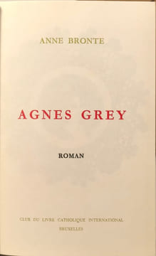Agnes Grey - illustrations de barbara falconew numéroté 1422/3000. Anne Bronte