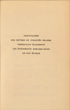 Johannes Brahms -Chronologie des œuvres de Johannès Brahms présentant également les événements remarquables de son époque. Romain Goldron