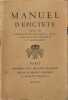 Manuel d'&Eacute;pict&egrave;te num&eacute;rot&eacute; 1781/1950. Th. Colardeau