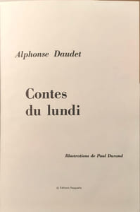Contes du lundi / illustrations de paul durand