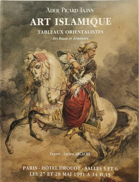 ART ISLAMIQUE. Tableaux Orientalistes. Catalogue Salle des Ventes. Ader Picard Tajan