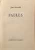Fables &eacute;dition hors commerce r&eacute;serv&eacute;e aux membres de la guilde du livre n&deg;408. Jean Anouilh