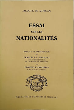 Essai sur les Nationalités. Jacques de Morgan