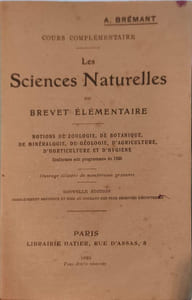 Sciences Naturelles du Brevet Élémentaire - ouvrage illustré de nombreuses gravures