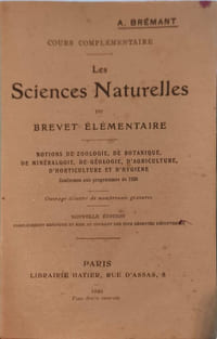Sciences Naturelles du Brevet Élémentaire - ouvrage illustré de nombreuses gravures