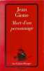 Mort d'un personnage. Jean Giono