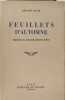 Feuillets d'automne pr&eacute;c&eacute;d&eacute;s de quelques r&eacute;cents &eacute;crits. Andr&eacute; Gide