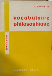 Vocabulaire philosophique