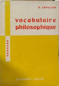 Vocabulaire philosophique