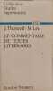 Le commentaire de textes litt&eacute;raires. J. Thoraval - M. L&eacute;o