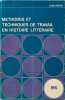 M&eacute;thodes et techniques de travail en histoire litt&eacute;raire. Jean Perus