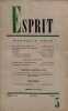 Revue esprit mai 1968. Collectif