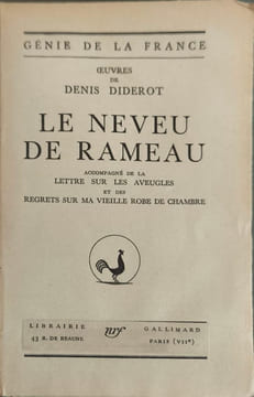 Le Neveu de Rameau - exemplaire sur vélin. Denis Diderot