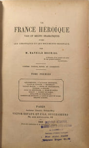 La France héroïque tome 1 et 2
