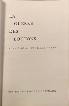 La Guerre des boutons numéroté 2064/5500. Louis Pergaud