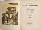 Oeuvres compl&egrave;tes - M&eacute;moires d'un touriste en 2 volumes. Stendhal