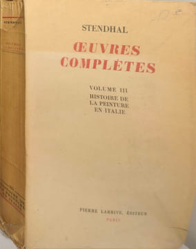 Oeuvres complètes - Histoire de la Peinture en Italie. Stendhal