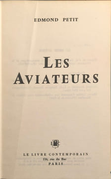 Les aviateurs. Edmond Petit