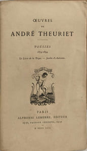 Oeuvres de André Theuriet poésies 1874-1894 - le livre de la payse - jardin d'automne