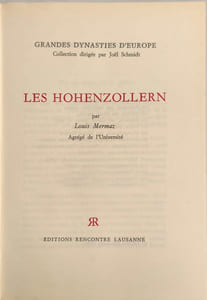 Les grandes dynasties d'europe - Les Hohenzollern