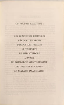 Théâtre choisi. Molière