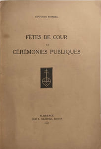 Fêtes de cour et cérémonies publiques