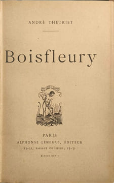 Boisfleury. André Theuriet