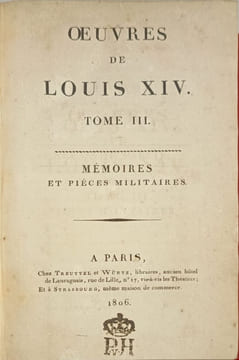 Oeuvres de Louis XIV 6 tomes. Louis XIV