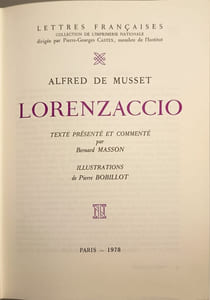 Lorenzaccio - illustrations de pierre bobillot