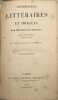 Conversations litt&eacute;raires et morales. Hippolyte Rigault