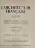 L'Architecture fran&ccedil;aise : Architecture - Urbanisme - D&eacute;coration N&deg;1. Collectif Michel Roux-spitz