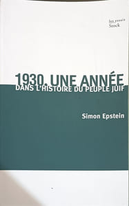 1930 une année dans l'histoire du peuple juif