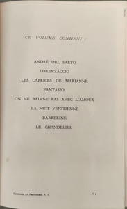Comédies et proverbes