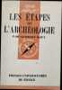 Les &eacute;tapes de l'archeologie. Georges Daux