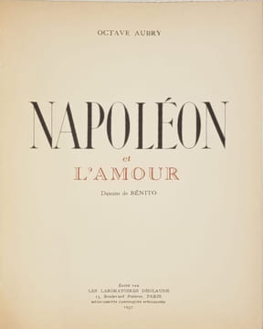 Napoléon et l'amour EO hors commerce. Octave Aubry