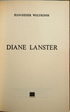 Diane Lanster (Club pour vous Hachette) by Wolfromm Jean-Didier. Jean-Didier Wolfromm