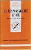 La responsabilit&eacute; civile. Mich&egrave;le-Laure Rassat