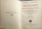 Œuvres compl&egrave;tes de Ronsard Tome troisi&egrave;me : Les Odes - ouvrage num&eacute;rot&eacute; 250/300 sur papier pur fil. Pierre de Ronsard