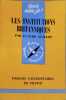 Les institutions britanniques. Claude Guillot