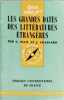 Les grandes dates des litt&eacute;ratures &eacute;trang&egrave;res. G. Weil et J. Chassard