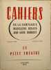 Cahiers de la Compagnie Madeleine Renaud - Jean-Louis Barrault : Le Petit Th&eacute;&acirc;tre. Collectif