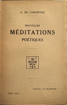Nouvelles Méditations Poétiques. A de Lamartine